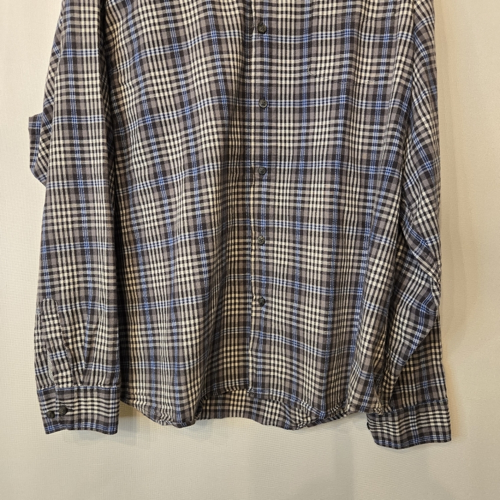WRANGLER Vintage "Jeans Co" Men's Size 3X Large 100% cotton plaid button shirt - Picture 6 of 8